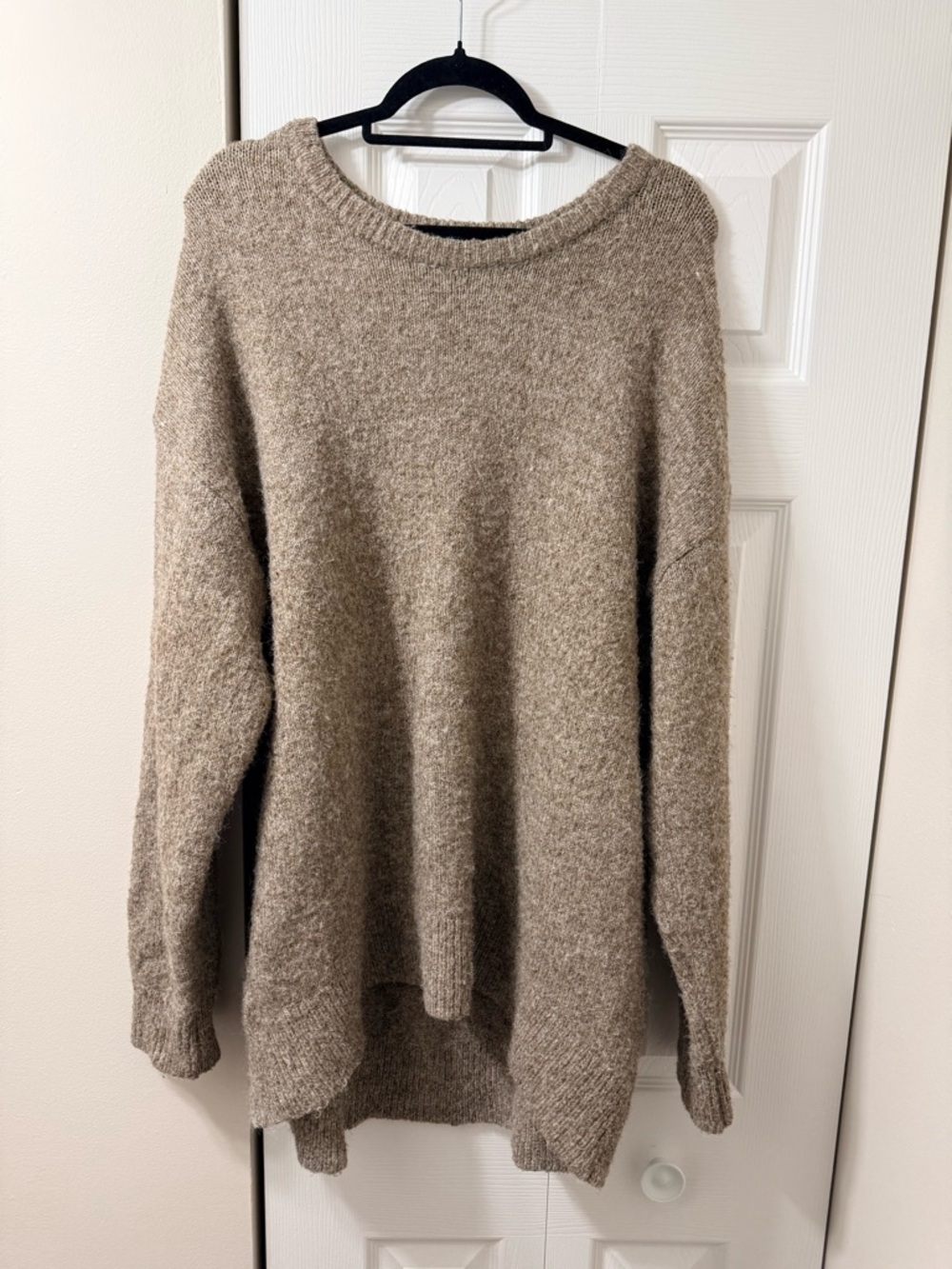 Old Navy Cozy Taupe Crewneck Sweater